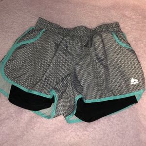 Patterned Athletic Shorts